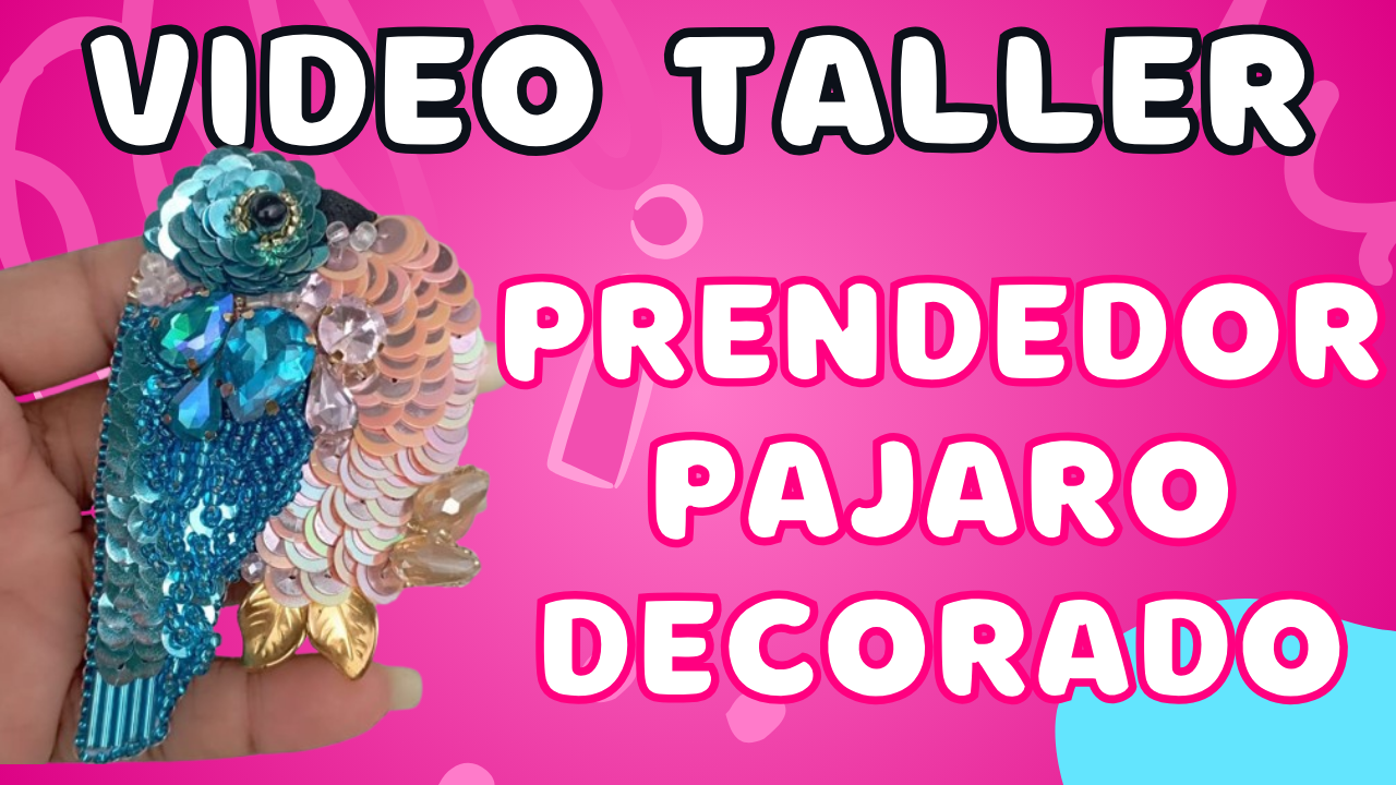 Prendedor Pájaro Decorado